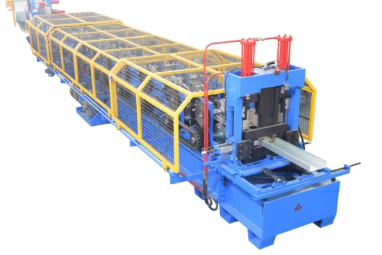 Estrutura de perfil de estrutura de aço metálica Armazém de construção automática alterada CZ Purlin Hole Punch Máquina de formação de rolos frios para casa pré-fabricada